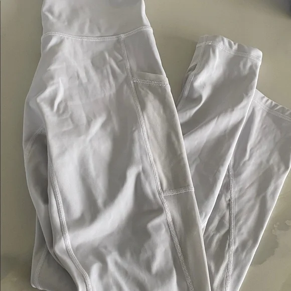 AERIE White high-waisted mesh workout yoga leggings - Picture 2 of 3